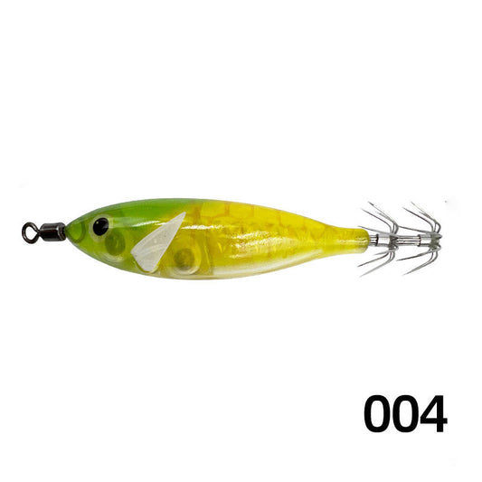 5.7g水平虾鱿鱼钩 路亚饵假饵圆肚虾 仿真夜光吹筒木虾鱿鱼钩鱼饵